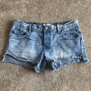 Free People Light Wash Shorts